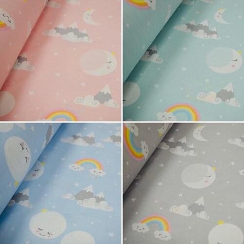 240 cm eninde yüzde yüz pamuklu çocuk nevresim takımı kumaşı-4 farklı renk