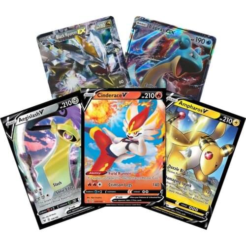 5/10PC Pokemon Cards V MAX GX Best Selling Children Battle English Version Game Tag Team Shining Vmax TOMY Pokemon Cards