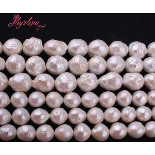 9-10,10-14mm Nearround Keshi Edsion Freshwater Pearl Natural Stone Beads For DIY Necklace Jewelry Making 14.5" Free Shipping