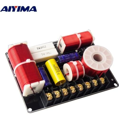 AIYIMA 200W 3Ways Audio Speaker Crossover Treble+ Midrange+ Bass Independent Filter Frequency Divider for Home Theater Sound DIY