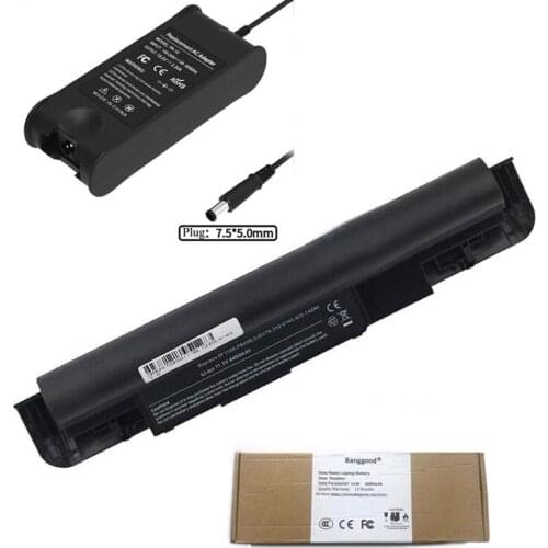 4400mAh F116N J037N P649N Laptop Battery + 19.5V 3.34A Charger for Dell Vostro 1220 1220n 312-0140 429-14244 N887N N877N 0J037N