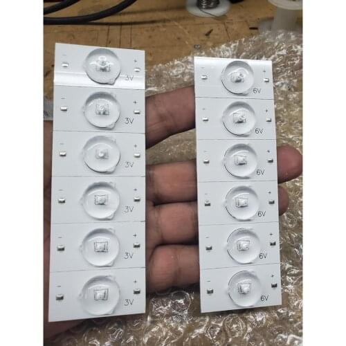 Backlight Strip Accessories 3V 6V SMD Lamp Beads With Optical Lens Fliter for 32-65 inch LED TV Repair With 2M Cable LED