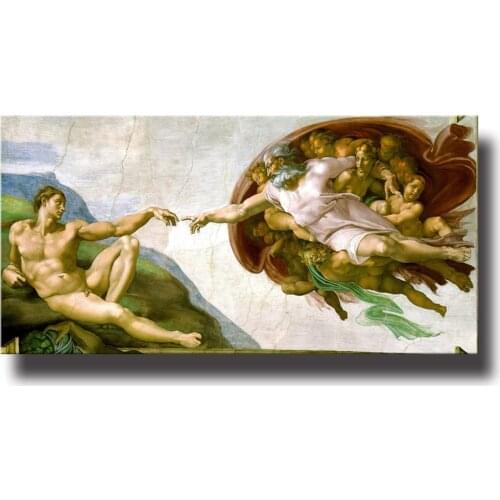 Large Sistine Chapel Ceiling of Michelangelo Creation of Adam 5D DIY Diamond Painting Cross Stitch Full Drill Diamond embroidery