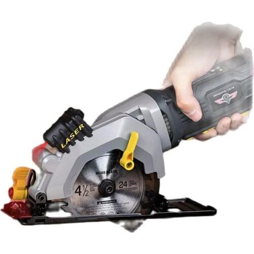 Household Electric Circular Saw Multi-function Small Cutting Machine,Laser Hand-held Power Tool,Mini Hand-held Woodworking Tool