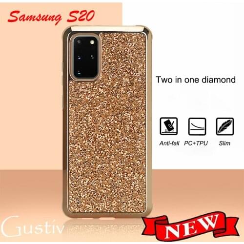 Samsung S20 New Luxury Bling Glitter Rhinestone Phone Case for Galaxy Note 20 Plus Ultra Shining Diamond Back Cover Case Fundas