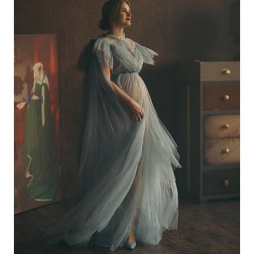 Elegant Boudoir Gown Flowing A Line Wedding Sleepwear Bathrobes Nightgowns Robes Bridal Women Dress Kimono Ruffled