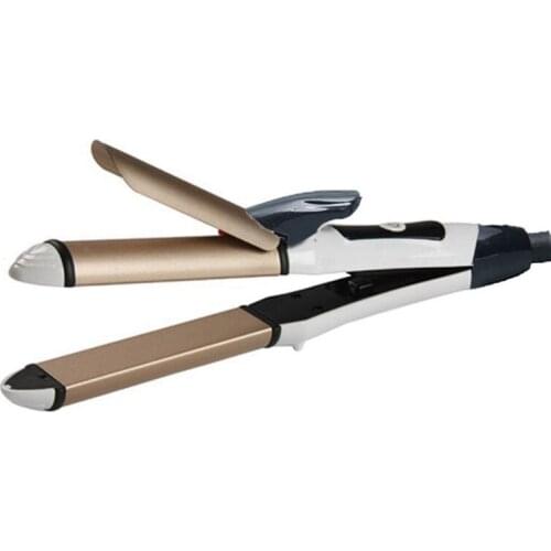 Electric Hair Curler Long Curling Tong Wand Professional Hair Curling Iron Ceramic Flat Iron EU Plug