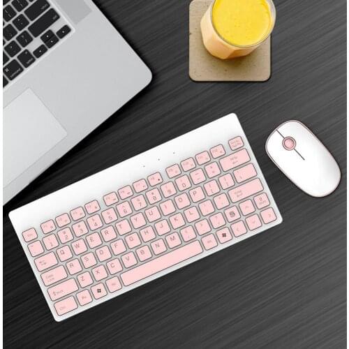 2.4GHz Wireless Mechanical Keyboard 1500DPI Optical Tracking Technology Mouse Set Ergonomic Adjustable for Laptop Computer