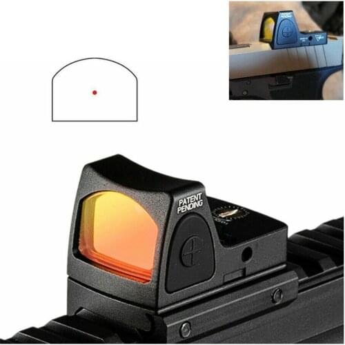 Red dot sight Collimator Glock RMR Mini Red Dot Sight Scope Collimator sight 20mm Rail Spotting scope for rifle hunting