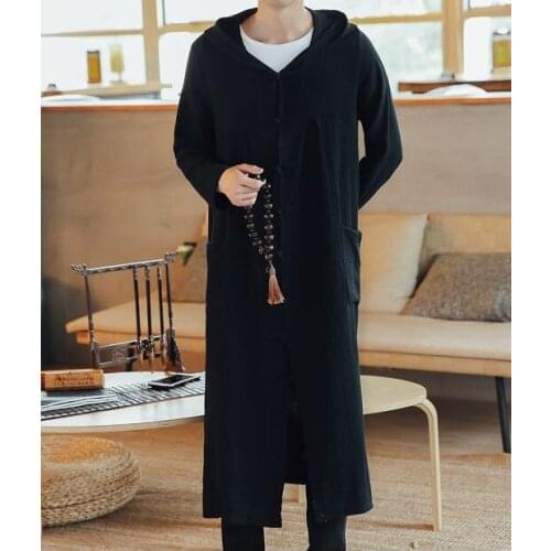 Summer&Springcotton&linen tang suits cloaksun-protective clothing windbreaker gown zen costume lay coat taoist kung fu robe