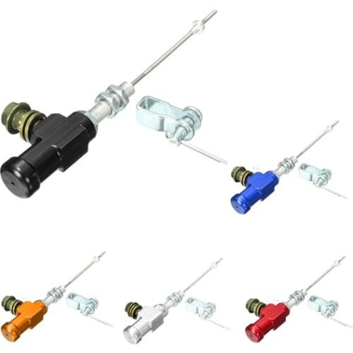 Motorcycle Hydraulic Clutch Master Cylinder Rod Brake Pump M10x1.25mm Aluminum gold