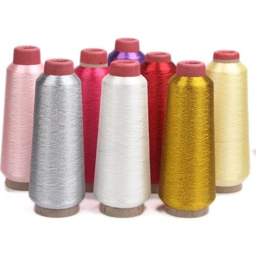 Manual knitting thread bright silk gold thread silver thread computer embroidery cross stitch silk thread DIY production3600M