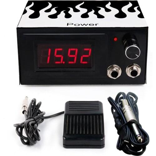 Tattoo New Double Machine Gun LCD Cold Flame Tattoo Power Tattoo Supplies P101