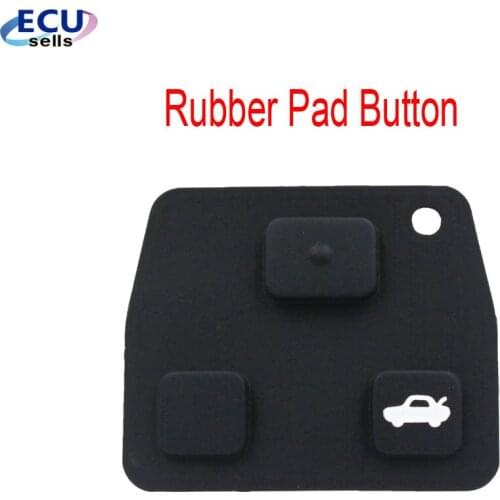 1/pc Replacement for Toyota Avensis Corolla Yaris for Lexus Rav4 Remote Key Fob 2 or 3 Button Rubber Pad Repair