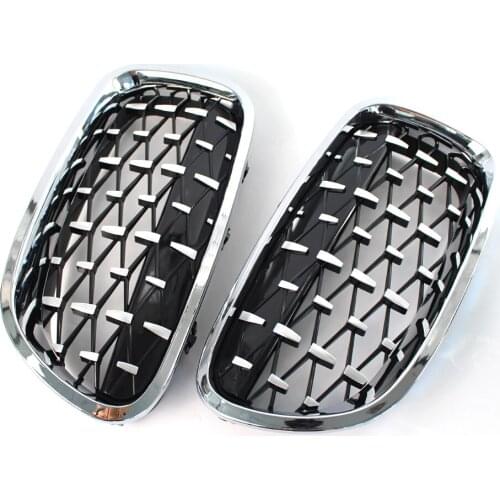 1 Pair Auto Racing Grills Meteors Kidney Front Grille for BMW F10 F18 2011-2016 Auto Modified Racing Grills Middle Grille Parts