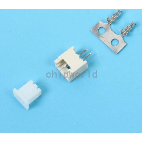 Micro JST 1.25mm T-1 2-Pin Straight Connector Plug Female ,Male x 20 Sets