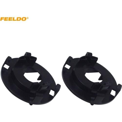 FEELDO 2Pcs H7 HID Headlight Xenon Bulb Holder Socket Adapter For KIA Carnival Hyundai New Tucson HID Bulb Base #5566