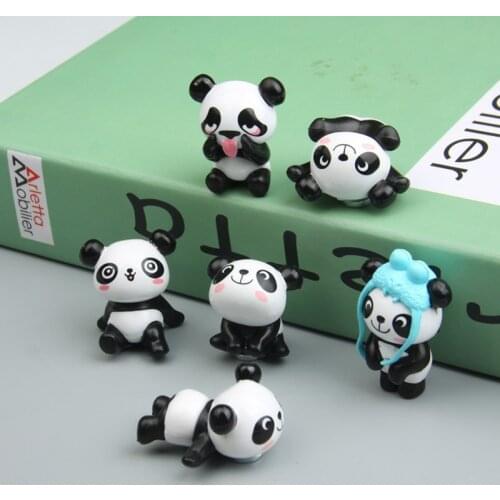 8pcs Cute Panda Fridge Sticker Room message stick Panda Decoration Refrigerator Souvenir Fridge Sticker Children Birthday Gift