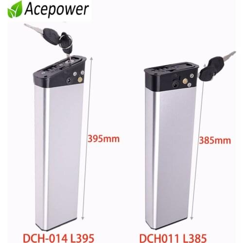 36V E bike Battery 36V 10Ah Folding Electric Bike Built-in Battery DCH-014 40*88*395mm Electric Bicycle Battery