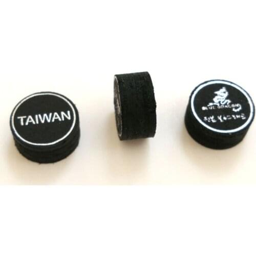 Freepost 50pcs/lot New Brand Original Blue Dragon 14mm Billiard Pool cue tips M Black 6 layers pigskin tip Billiard accessories