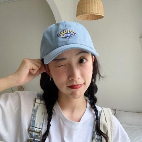 Sea Salt-flavored Summer Fresh Milk Blue Baseball Cap For Men And Women Casual All-match Hip-hop Adjustable Cool Sun Hat