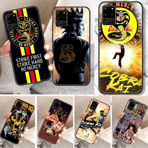 Cobra kai tv Phone case For Samsung Galaxy Note 4 8 9 10 20 S8 S9 S10 S10E S20 Plus UITRA Ultra black fashion bumper trend back