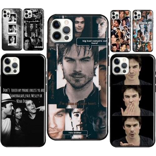Damon Salvatore Vampire Diaries Case For iPhone 11 Pro Max 12 Pro Max XS XR X 12 Mini SE 2020 7 8 Plus Phone Back Cover