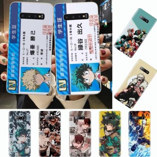 Anime my hero academia Phone Case For Samsung Galaxy S5 S6 S7 S8 S9 S10 S10e S20 edge plus lite
