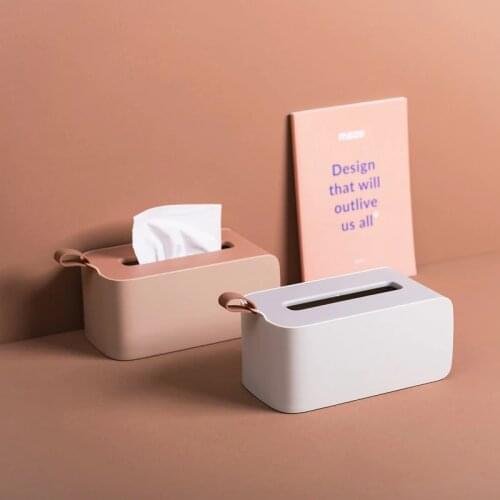 Household Drawing Paper Tissue Box Bathroom Napkin Holders with Lanyard Creative Paper Storage Case for Dining Table Decoration