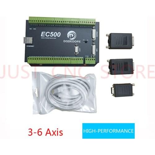 EC500 Mach3 Ethernet CNC 6 axis motion controller card plc programmable logic controller motor speed controller