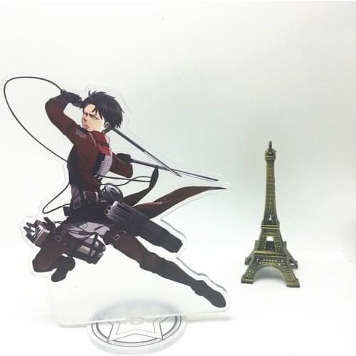 Anime Attack on Titan Eren Mikasa Armin Rival Erwin Model Doll Acrylic Stand Shingeki no Kyojin Action Figure Toys two-sided Toy