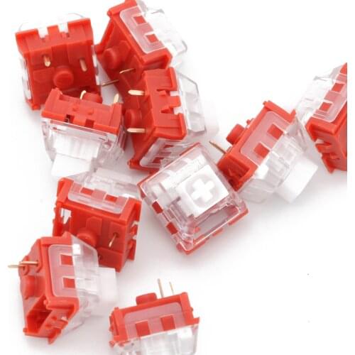 Kailh Box Red Pro Switch 35g Linear RGB SMD Switches Dustproof ForMechanical Gaming keyboard IP56 waterproof mx