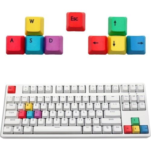 PBT Keycaps 9pcs Keycap Set ESC , Arrow Keys , W , A , S , D for Mechanical Keyboards
