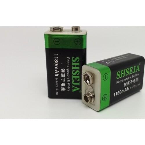 NEW 9v usb rechargeable battery lithium 6f22 9V li-ion batteries for multimeter Smoke alarm metal detector etc batteries