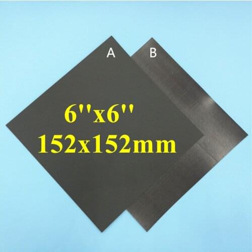 Magnetic Print Bed Tape Print Sticker Build Plate Tape FlexPlate Square 6" x 6" 152x152mm for DIY Lulzbot mini 3D printer