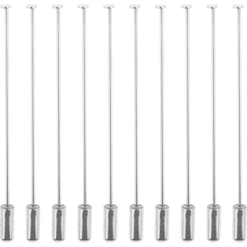 10 Piece Mini Pad 3mm Lapel Stick Pin Hat Scarf Brooch DIY Boutonniere Craft