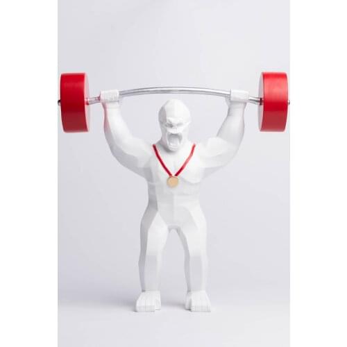 New Gorilla Sculpture Resin Monkey King Kong Home Decor Model Nordic Living Room Decoration Ornaments Gifts weightlifting gift