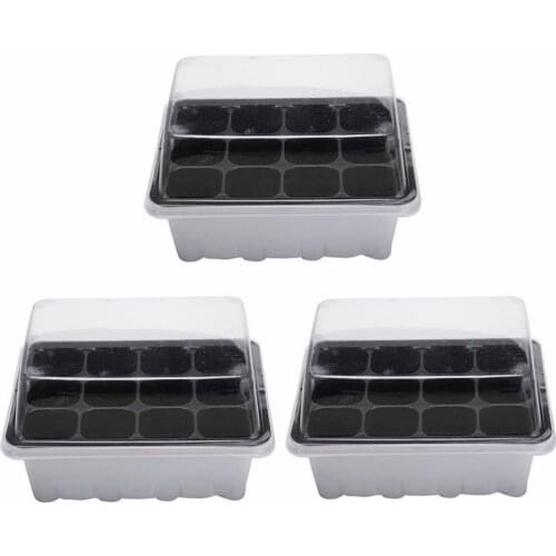 Seed Seedling Trays Plastic Nursery Tray With Lid Bandeja Soporte Invernadero Greenhouse For Garden Agriculture Pots Plant Tool
