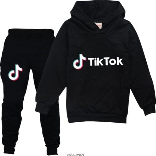 Tik Tok Spring Autumn Baby Boy Girl Sweater Kids Clothes Sports Suit Children Clothing Kids Tik Tok For Teenagers 3-16Y