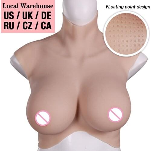 U-Charmmore Oversize C-H Cup Oil Free Silicone Breast Forms Crossdresser Realistic Fake Boobs Mens Boys Cosplay Shemale