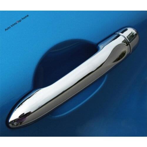 Yimaautotrims Side Pull Door Handle Cover Trim Fit For Renault Captur 2014 2015 2016 ABS Exterior / With Smart Key Hole Style