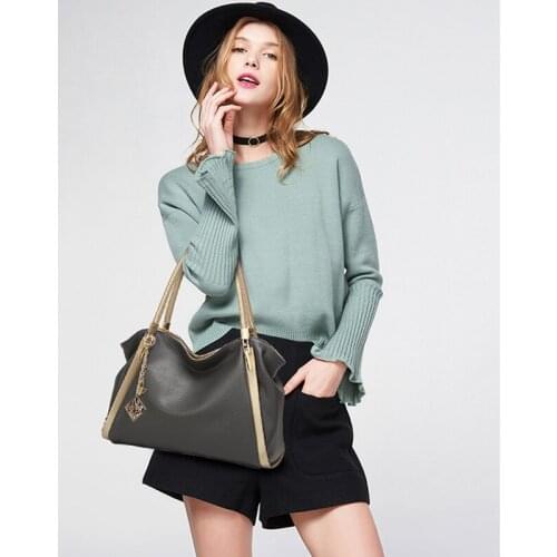 Large Capacity Designer Leather Shoulder Bags Women 2021 European and American Fashion Lady Trend Handbags Brand Crossbody Bag