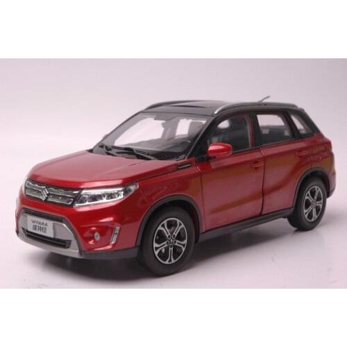 1:18 Diecast Model for Suzuki Vitara 2016 Red SUV Alloy Toy Car Miniature Collection Gifts Gran