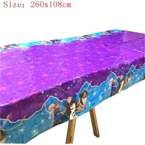 1PC 260x108CM Disney Frozen 2 Elsa Anna Theme Party Tablecloth Birthday Party Decorations Kids Favor Birthday Party Decorations
