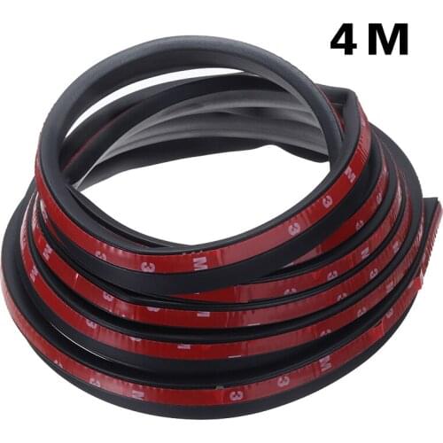 1pc Black 400cm P Type Car Auto Door Window Edge Guard EPDM Rubber Weatherstrip Seal Strip Trim Truck SUV DIY Moulding