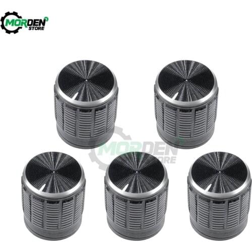 10Pcs 6MM Rotary Potentiometer Knob Switch Caps Aluminum Alloy Volume Control Knob for Knurled Shaft Potential Switch 15X17MM