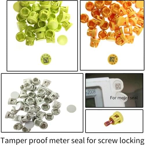 100Pcs Meter Seals Round Lead Seal with Wire for Water, Electricity, Gas Anti-Tamper Marker Tags
