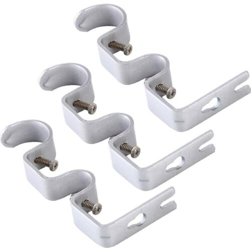 3pcs Home Tools Adjustable Curtain Holder Bracket Iron Universal Curtain Drapery Rod Bracket For Home Hotel Accessories