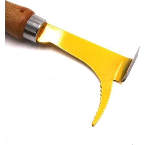 5PCS Stainless Steel Thumb Type Scraper Uncapping Fork Knife Honey Cutter Cutting Tools Apicultura Equipment Supplies Beekeeper