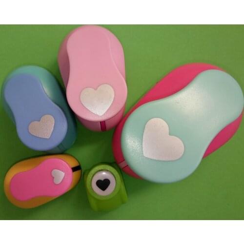 5pcs Heart shape EVA foam punch paper punch for greeting card handmade ,Scrapbook Handmade puncher free shipping